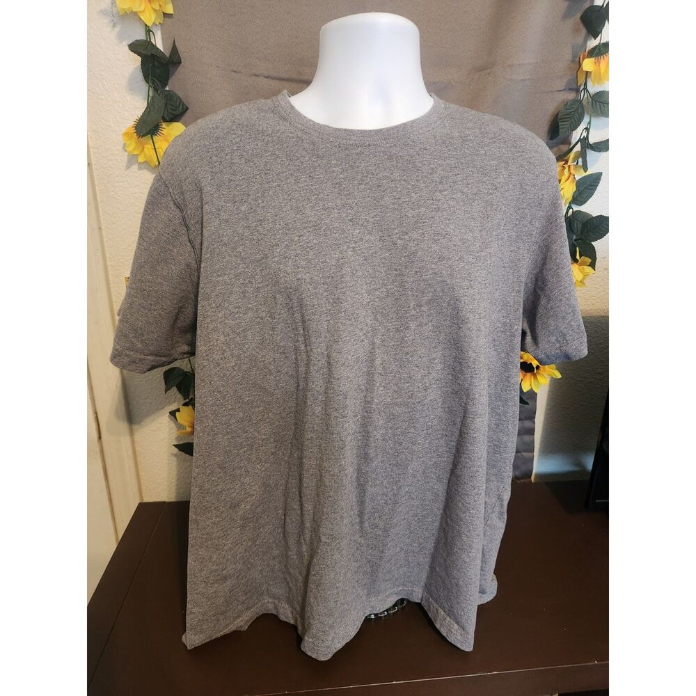 Eddie Bauer Mens T-Shirt Heather Gray Crewneck Short Sleeve Classic Fit XL